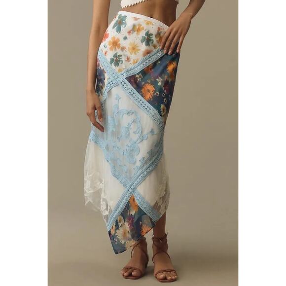 Anthropologie Dresses & Skirts - By Anthropologie Printed Mermaid Maxi Skirt Large
